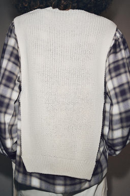 CHECK SHIRT WITH WAISTCOAT - Zara фото 3
