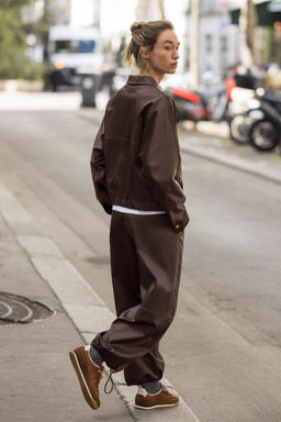 SATIN WIDE-LEG TROUSERS - Zara фото 5