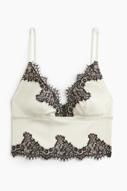 Bralette de saten con relleno - H&m фото 4