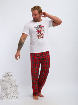 Пижама мужская, модель 218, трикотаж (46 размер, Новый год) - Ивановотекстиль фото 10