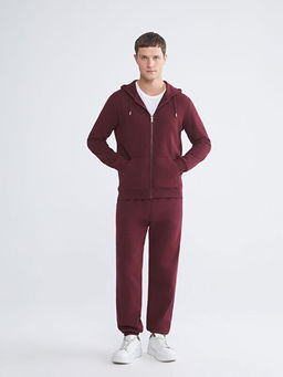 Kap??onlu Uzun Kollu Erkek Fermuarl? Sweatshirt