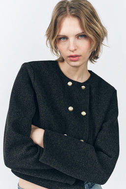 CLOTH JACKET WITH BUTTONS - Zara фото 3