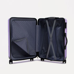 Чемодан малый 24 кодовый замок, цвет фиолетовый - Simaland фото 9