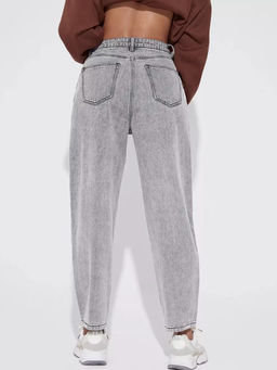 K11463 Джинсы Бананы СЕРЫЙ