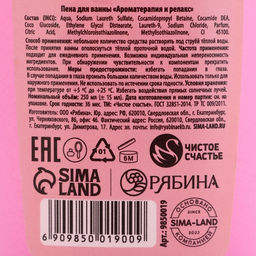 Пена для ванны «Уютные объятия зимы», 250 мл, аромат ягодный сорбет, Чистое счастье