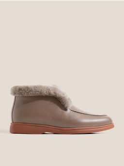 Женские высокие лоферы TENDANCE Артикул 4747891, серо-коричневый