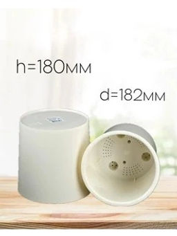 Горшок для цветов 3,9л d182 h180мм молочный Genius - Полимербыт фото 2