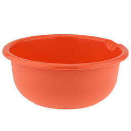 Миска пластмассовая Asti 2,1л, д22,5см, h9см, оранжевый, с крышкой, с декором (Россия) - Домашняя Мода фото 5