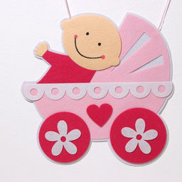 Украшение на гендер пати «Подвеска It's a Girl», 32×32×43 см