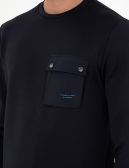 Lacivert Regular Fit Sweatshirt - Pierre cardin фото 7