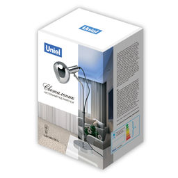UML-B702 E14 SILVER Светильник настольный, 60W. Цоколь Е14. Механический выключатель. Серебристый. ТМ Uniel - Volpe фото 15