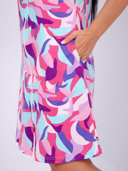 Халат "Красотка 4" абстракция, трикотаж