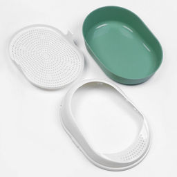 Лоток для кошек с сеткой и бортом «Космо» 51.9×37.8×21.3 см, серый