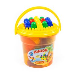 Конструктор Юниор (57 элементов) (в ведре Макси с крышкой) - Полесье фото 7