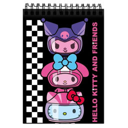 Блокнот А6 "Hello Kitty and friends", 60 л, на гребне