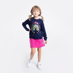 CRB wear/CWKG 62810-41-282 Джемпер модель свитшот для девочки, темно-синий/Ex.Cherubino фото 3