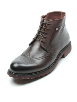 01-H9053-B1-SW5 BROWN Ботинки демисезонные мужские (натуральная кожа) - Фабричный китай фото 4