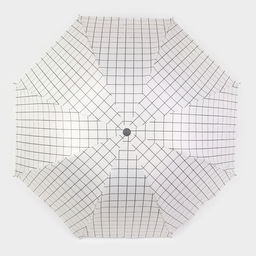 Зонт механический Крупная клетка, эпонж, 4 сложения, 8 спиц, R = 48 см, цвет МИКС - Simaland фото 4