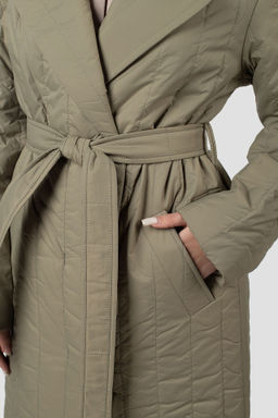 Пальто женское демисезонное (пояс) - El podio фото 7