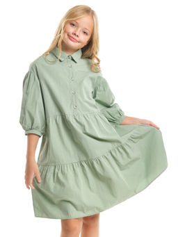 Нарядное платье праздничное модная детская одежда UD 7458 фисташка - Mini maxi фото 4
