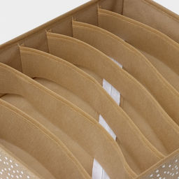 Органайзер для хранения белья Доляна Points, 7 ячеек, 34308 см, бежевый фото 4