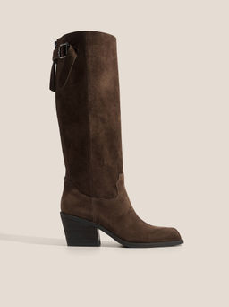 Высокие казаки TENDANCE Артикул 4625272, зеленовато-коричневый