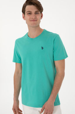 Erkek Regular Fit Bisiklet Yaka Mint Basic Ti__rt