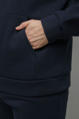 Арт. 69103 Костюм с брюками мужской с начесом 50-56 (4 шт) Цвет:Тёмно-синий - Идеал фото 8