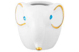 Вазочка п/зубоч. 6*4*5 см 35 мл Слон белая, золото - Elan gallery фото 11