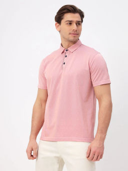 Джемпер мужской с воротником поло короткий рукав GREG G144-PD124T-LT1001 (красный)  фото 9