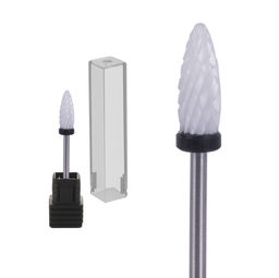 Nail Art Фреза керамическая пламя, черный  фото 2