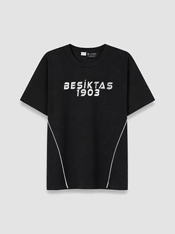 Be?ikta? Bask?l? Erkek ?ocuk Soft Touch Ti??rt