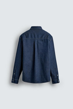 COTTON - CASHMERE DENIM SHIRT - Zara фото 9