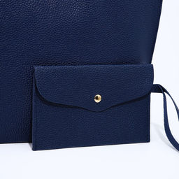 Сумка-тоут на магните, цвет синий - Simaland фото 8