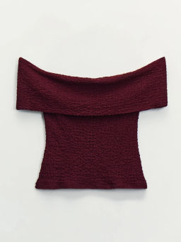 Топ со спущенными плечами / Zarina  фото 8