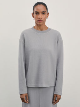 Джемпер из эластичного хлопка / Zarina  фото 3