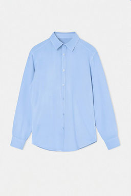 Ac?k Mavi Oversize Erkek Gomlek TMNSS26GO00032