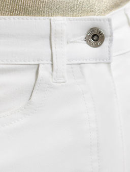 Широкие джинсы из облегченного денима