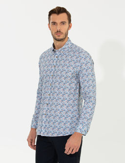 Bej Slim Fit Uzun Kollu G_mlek