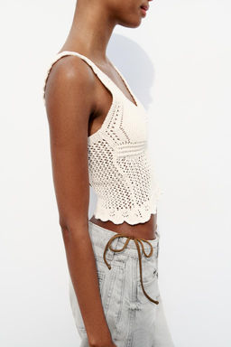 ROMANTIC KNIT TOP - Zara фото 5