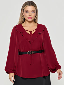 Блузка 0059-26 алый - Dora фото 160