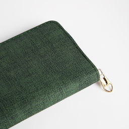 Кошелёк на молнии, цвет зелёный - Simaland фото 3