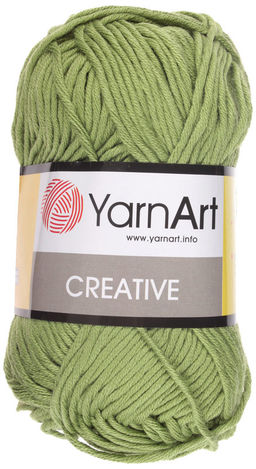 Креатив (Creative) пряжаYarnArt 100%хлопок 5х50г/85м Цвет:235 фисташка