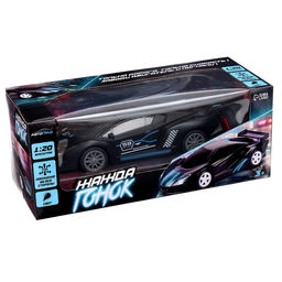 Машинка на пульте управления «Жажда гонок», радиоуправление, 1:20, работает от батареек, цвет чёрный