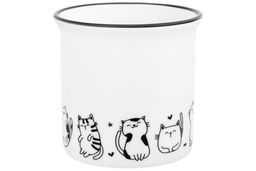 Кружка 240 мл 11*8*8 см БЕЗ КОТА ЖИЗНЬ НЕ ТА Жизнь котят NEW BONE CHINA - Elan gallery фото 5