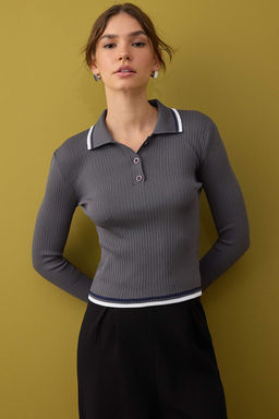 Kahverengi-K?rm?z? 2li Basic K?sa/Crop Ikili Paket Triko H?rka-Kazak TWOAW26KZ00116 - Trendyolmilla фото 24