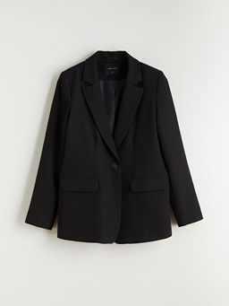 Krep Kad?n Blazer Ceket