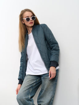 Женский бомбер "ED-06" серый