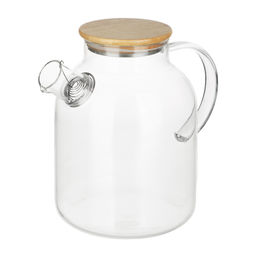 Чайник заварочный 1800мл,стекло, бамбуковая крышка тм VETTA Эко арт. 850-985