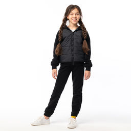 RODOS Спортивный костюм для девочки демисезон М-286 Чёрный